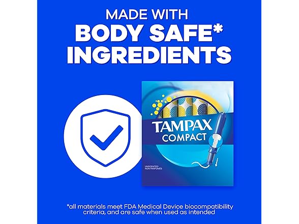 Tampax Compact Pearl Tampons 16 Count