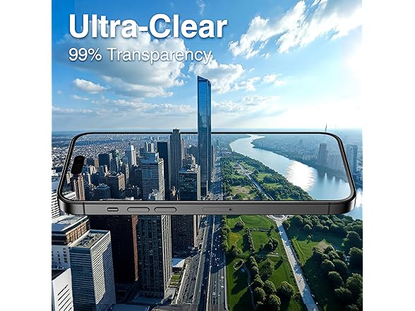 (4 PACK) EZ-GLAZ iPhone 15 PRO Screen Protector