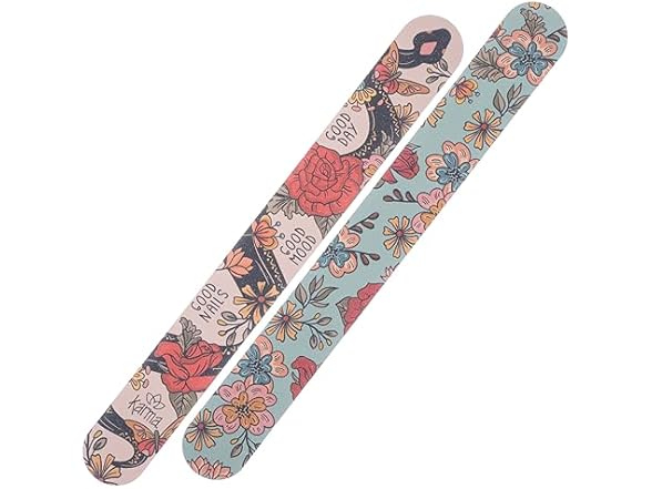 Karma, Colorful Emery Board Double-Sided, 180/120 Grit Nail Files, Snake