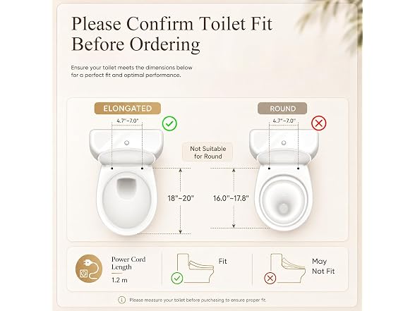 GAICOM Electric Bidet Seat Heated Dryer