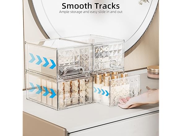 Delamu 4 Stackable Drawers