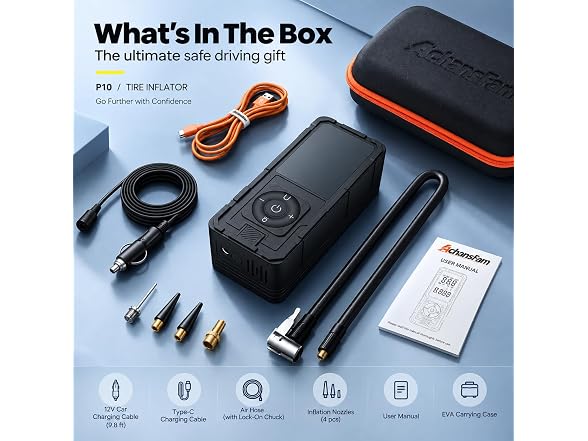 Achansfam P10 Tire Inflator Compressor