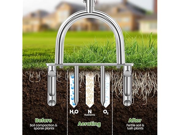 FLMAQE Manual Core Aerator Lawn Tool