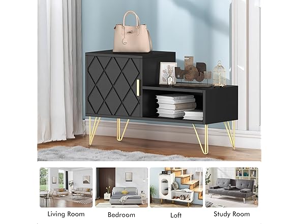 yoyomax Black Storage Bench