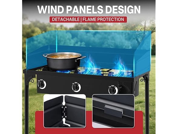 Pipopa 3 Burner Propane Stove