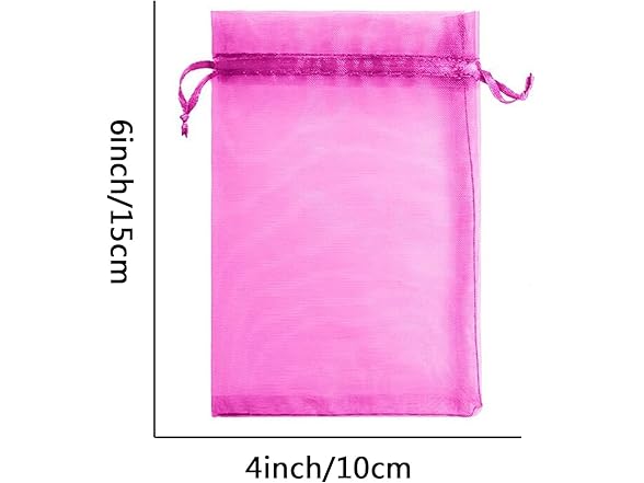 SEMCICOR 100Pcs Organza Gift Candy 
