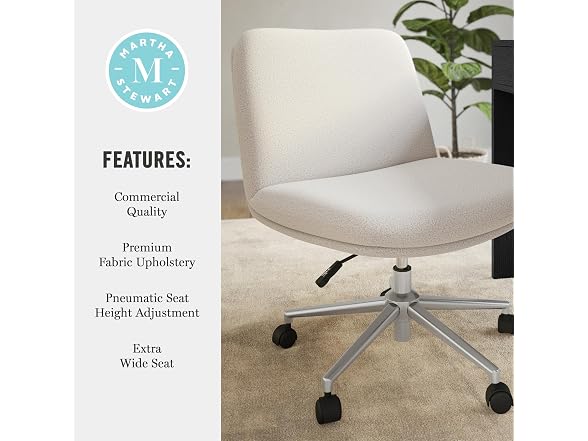 Martha Stewart Eloise Swivel Task Chair