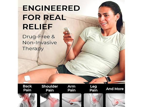 TENS Sport Recovery Unit with 4 Pads