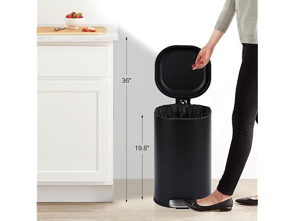 Outlane Gallon Stainless Steel Trash Can Pedal