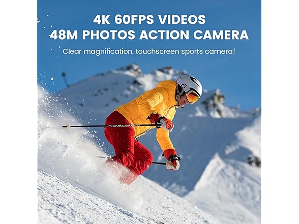 Euorosi Action Camera 4K 60FPS 48MP
