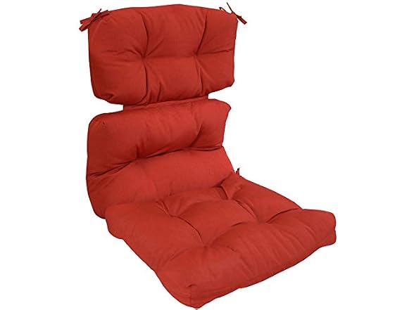Sunnydaze Decor ZET-027 High Back Cushion Red