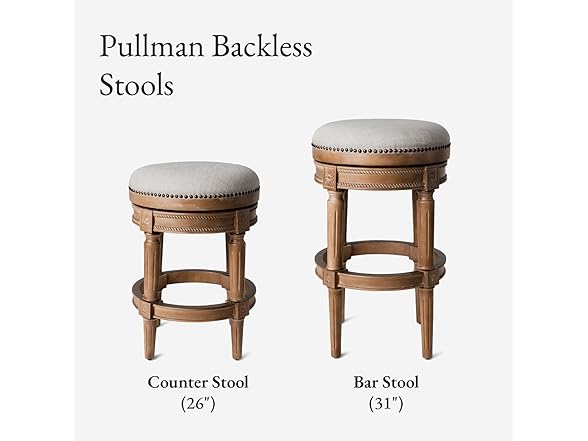 Maven Lane Pullman 31" Backless Barstool