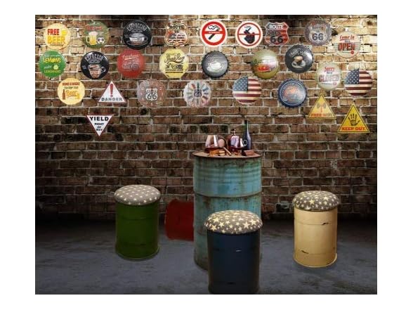 KSFEITING Street sign warning plaque Metal Tin 