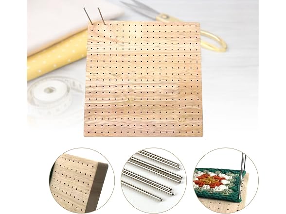 9.25 Inches Crochet Blocking Board, Bamboo