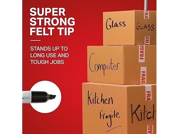 Sharpie King Size Markers Black 12ct