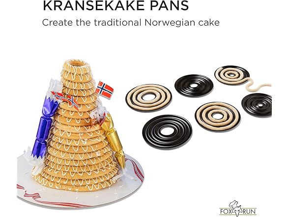 Fox Run Baking Gadget, Norwegian Wedding Cake Rings