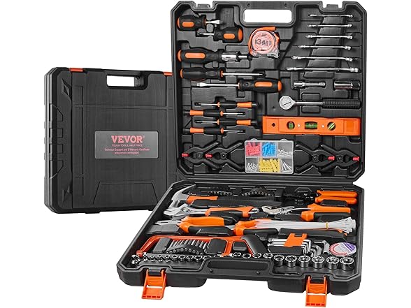 VEVOR 216 Piece General Household Hand Tool Set