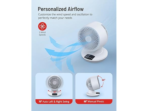 Mirdred Air Circulator Fan, 11 Inch