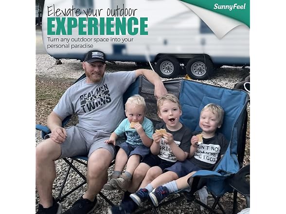SUNNYFEEL Dark Blue Loveseat Camping Chair