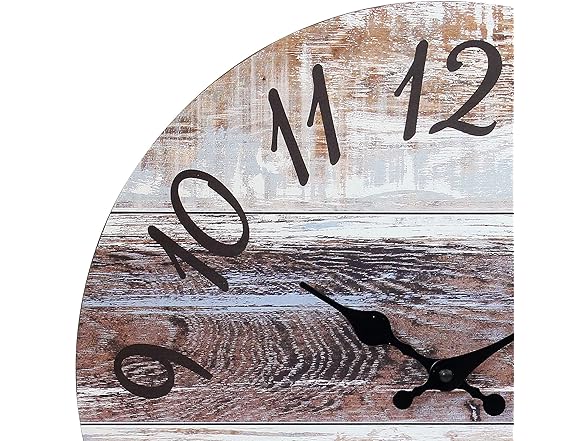 Stonebriar Vintage Farmhouse 14" Hanging Wall Clock