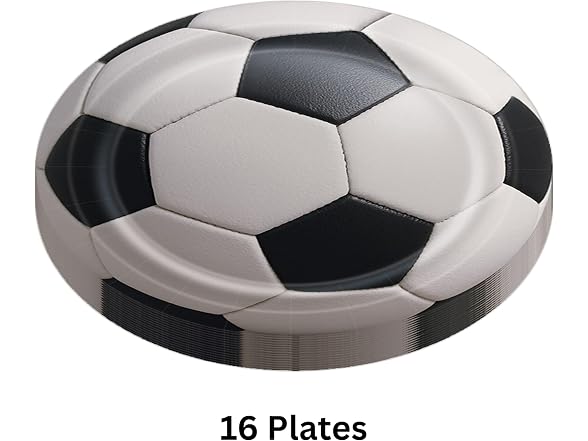 Beistle Soccer Paper Plates – 16 Pack