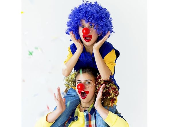 TOYANDONA 5Pcs Light Up Clown Noses (4.5*3.5cm)