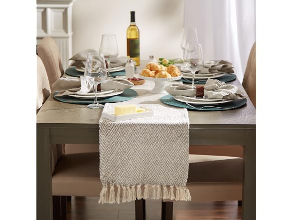 DII Braided Farmhouse Table Runner, 15 x 72 inches