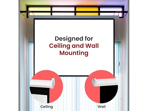 Pyle Manual Pull-Down Projector Screen
