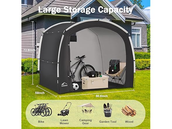 Azaeahom Bike Storage Shed Tent