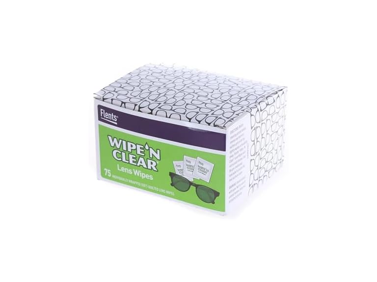 (75 ct) Flents WIPE'N Lens Wipes, Clear