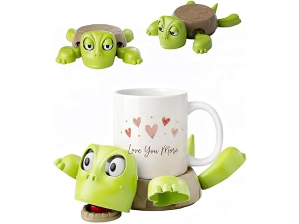 4pk Turtle Coaster With Surpise action
