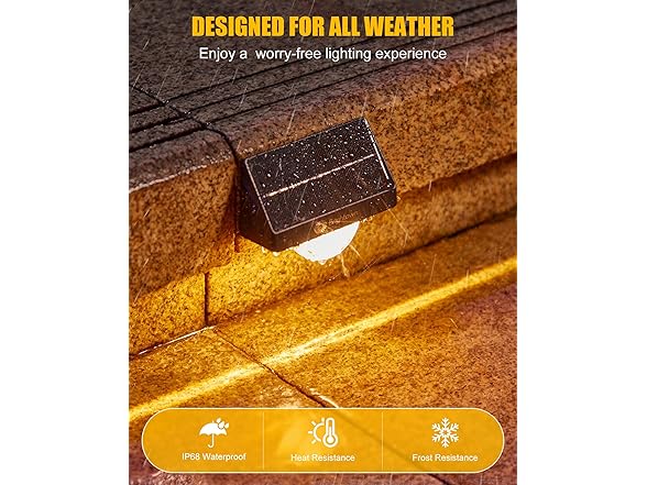 Brightown 6 Pack Solar Step Lights