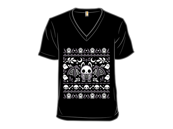 Folk Bat Ugly Halloween Sweater