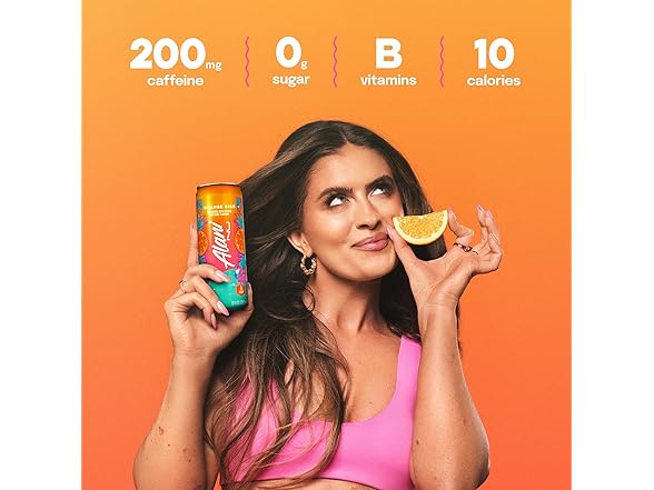 24PK Alani Nu ORANGE KISS, Sugar Free, Low Cal