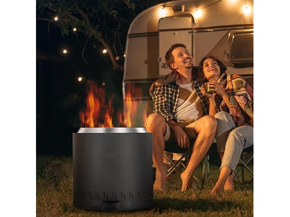 Smokeless Fire Pit Stove Bonfire, H: 15.4 in
