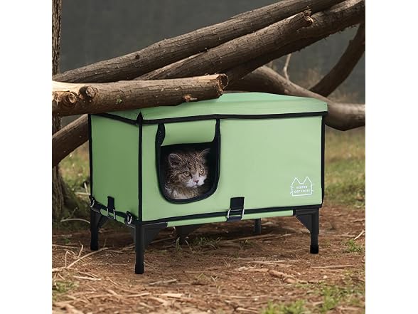 VEVOR Elevated Heated Cuboid Cat House