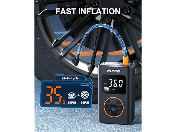 NUSTE Tire Inflator Portable Air Compressor