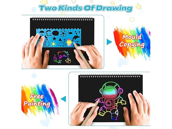 Smasiagon Scratch Paper Art Set