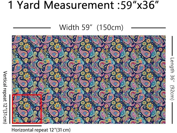 Feelyou Paisley Upholstery Fabric