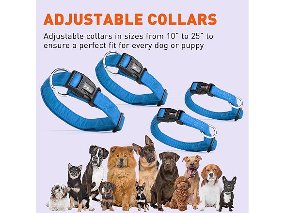 Dogline Comfort Microfiber Flat Collar for Dog
