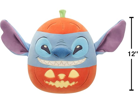 Squishmallows Original 12in Disney Stitch in Pumpkin