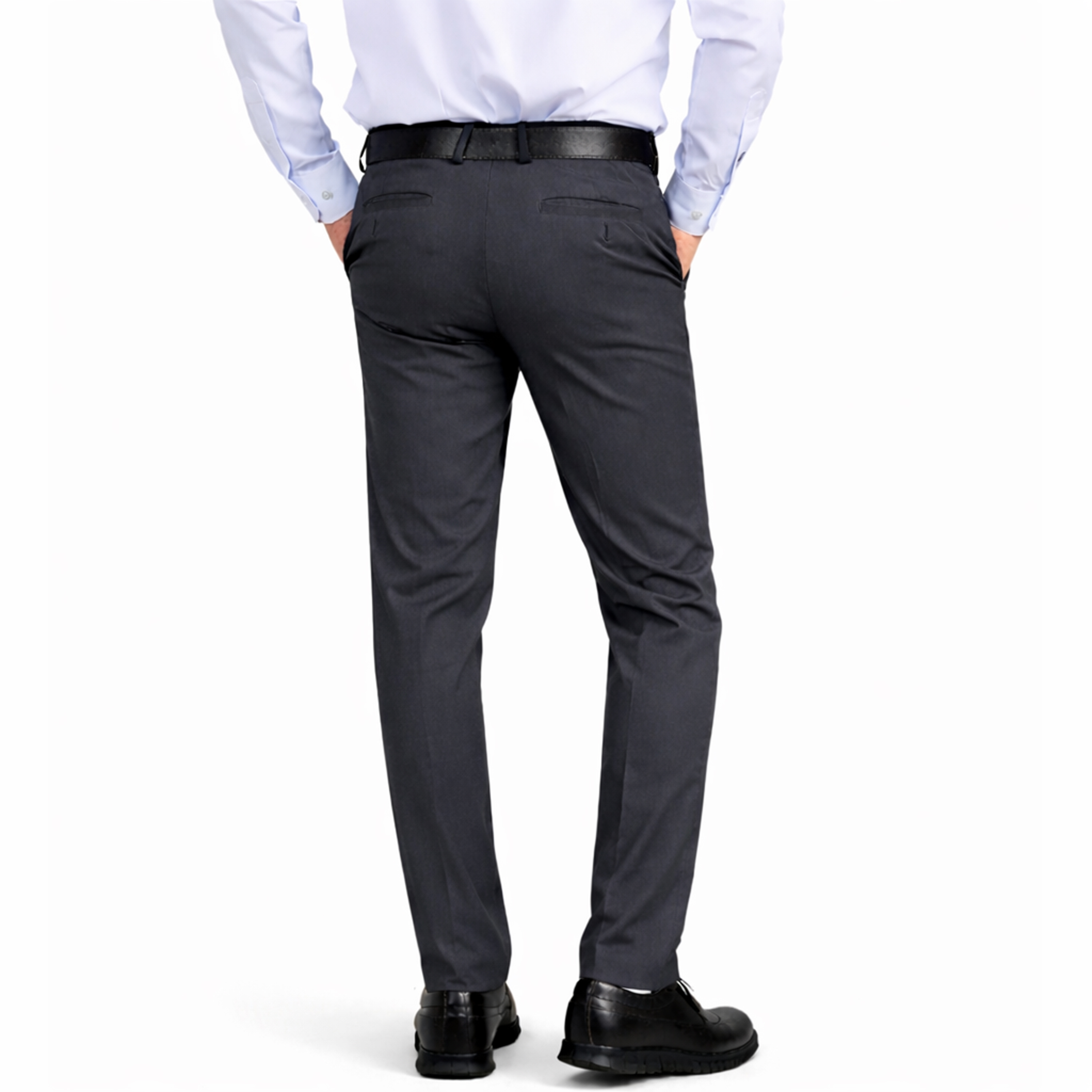 1-2Pk Mens Slim Fit Stretch Dress Pants - Gallery 26