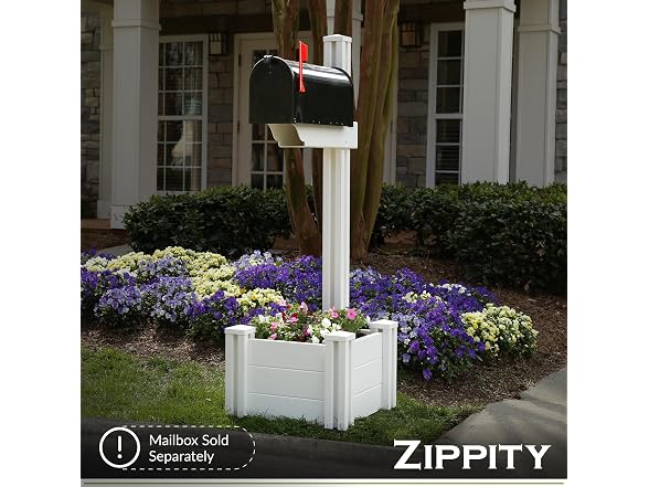 Mailbox Post w/ Planter Box