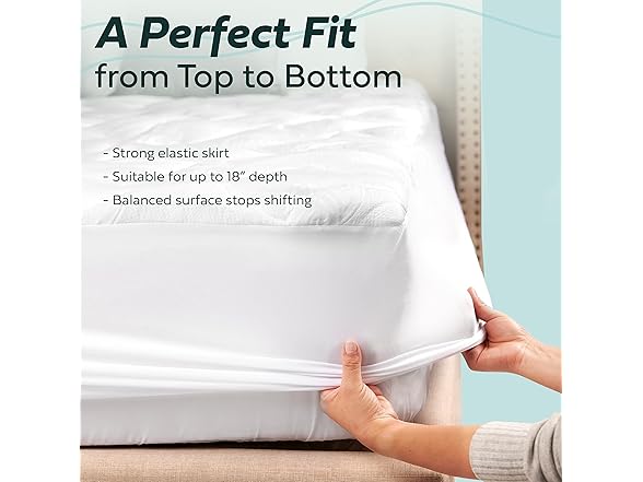 Ultra Soft Rayon Bamboo Mattress Topper