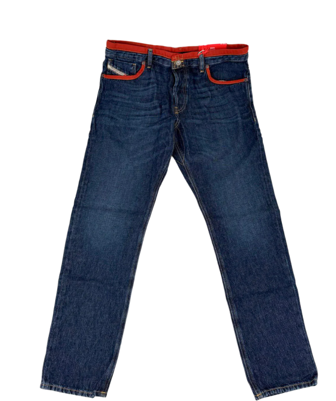 Diesel Mens Outline Straight Leg Denim Jeans - Gallery 5