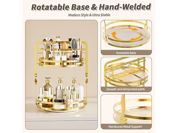 360 Rotating Makeup Organizer