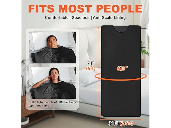 Waterproof and Foldable Sauna Blanket