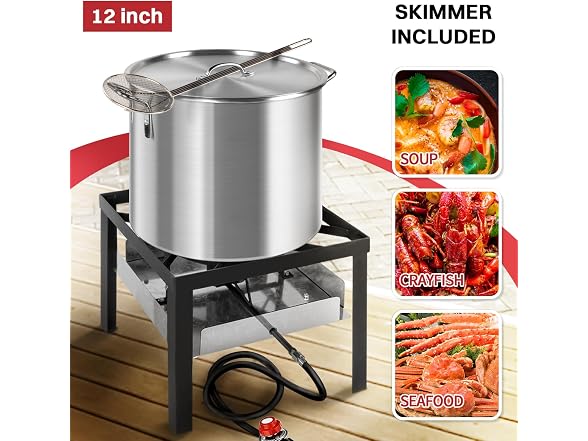 Pipopa 50QT Crawfish Boiler