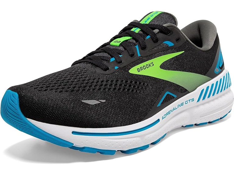 Brooks Adrenaline GTS 23 Men's Shoes Black/Hawaiian Ocean/Green Size 11