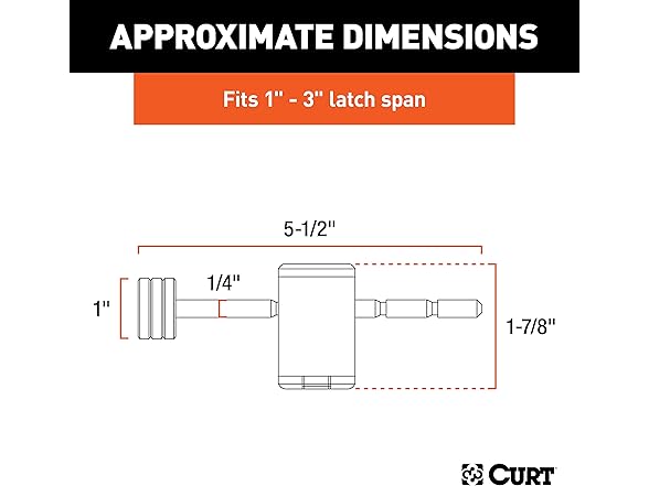 Trailer Coupler Lock 1/4" Blue